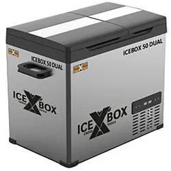 CROSS TOOLS Dualzone Kühlbox 39 Liter - Kompressor-Gefrierbox,  bis -20°C, App-Steuerung, ICEBOX 50 DUAL, 68064