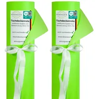 Sensalux Tischdeckenrollen-Set, 2 Stück, stoffähnliches Vlies, Event, Geburtstagsfeier, 1m