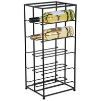 Present Time Weinregal 22,5 x 25 x 57 cm Schwarz