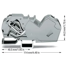 WAGO GmbH& Co. KG Durchgangsklemme 35,0 qmm, grau 785-601
