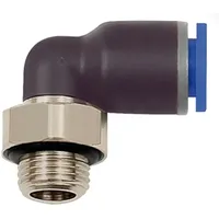 Riegler L-Steckverschraubung »Blaue Serie«, drehbar, G 3/8 außen, Ø14