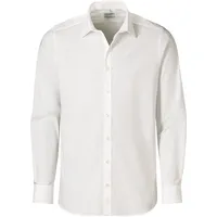 Olymp Businesshemd OLYMP "OLYMP Level Five, body fit, New York Kent", Herren, Gr. 43, Normaler Arm, hellbeige, 97% Baumwolle, 3% Elastolefin, Hemden