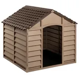 vidaXL Hundehütte Braun 86x84x82 cm Polypropylen