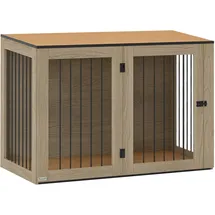 PawHut Hundekäfig 106 x 60 x 76 cm Braun