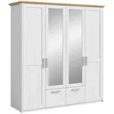 Möbel Boss Kleiderschrank Verona 188 x 200 x 61 cm Eiche