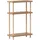 [en.casa] Nampernu Standregal 62 x 40 x 18 cm Braun