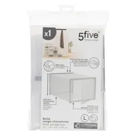 Five 5five Simply Smart Schuhbox in transparent - Schuhorganizer stak l aus kunststoff