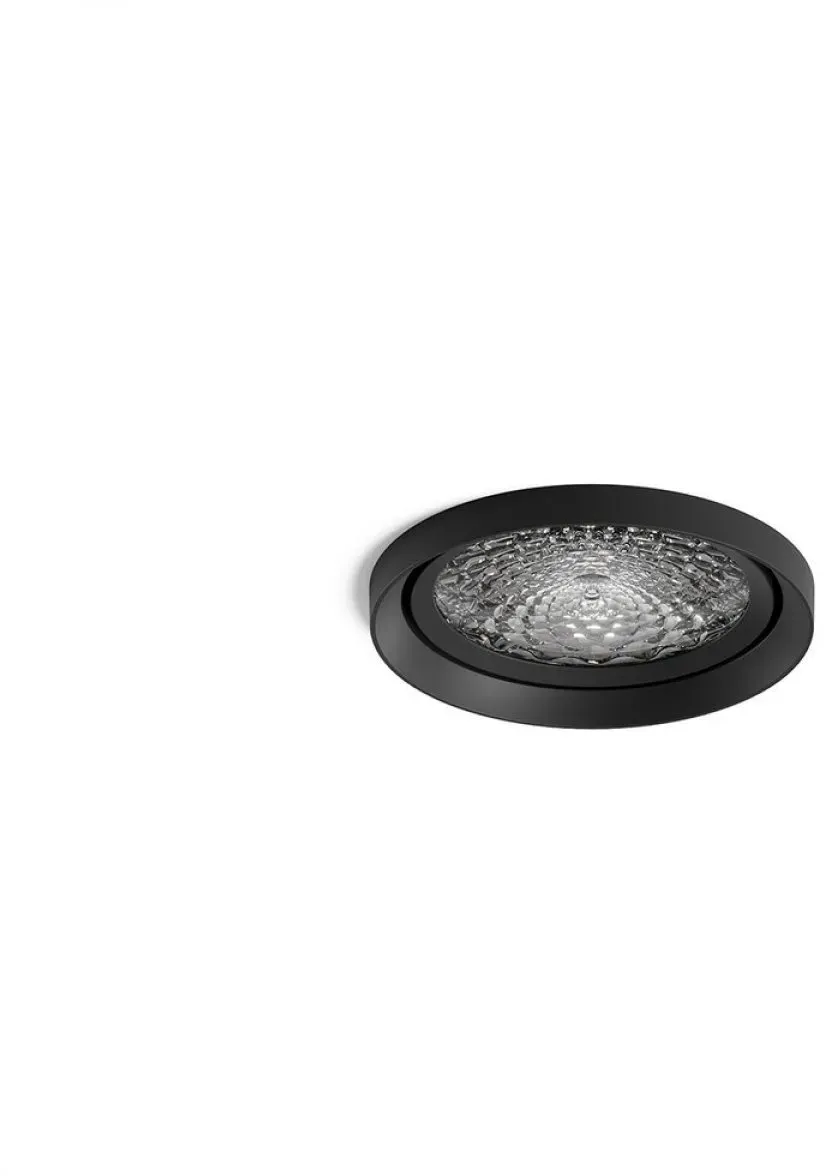 Sigor Nivo Einbaubauleuchte fix 111mm 50° schwarz 14W 3000-1800K DTW IP30 970lm Ra90