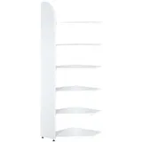 Kerkmann Dante Eckregal 60 x 32,5 x 225 cm Weiß