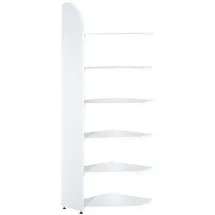 Kerkmann Dante Eckregal 60 x 32,5 x 225 cm Weiß