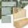 holz4home Pflanzkasten mit Rankgitter 128 x 104 x 44 cm Braun