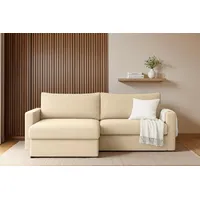 Fun Möbel Ecksofa Sofa mit Schlaffunktion BENDIK Stoff Faro