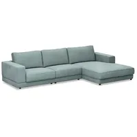 RAUM.FREUNDE Ecksofa Juni Stoff Light Blue
