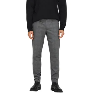 Only & Sons Herren Chino Hose ONSMARK Slim Check 9887 - Slim Fit - Stretch, Größe:29W / 30L, Farbe:Limestone 22019887