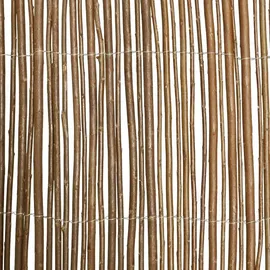 vidaXL Weidenzaun 100 x 100 cm Braun/Holz