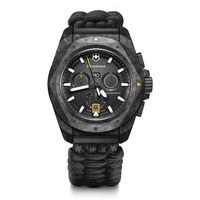 Victorinox Herren-Uhr I.N.O.X. Chrono, Herren-Armbanduhr, analog, Quarz, Wasserdicht bis 200 m, Gehäuse-Ø 43 mm, Armband 21 mm, 100 g, Schwarz