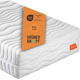 sleepling orthopädische 7-Zonen Federkernmatratze, 90 x 200 cm, 25 cm, H4, Taschenfederkern, sleepling Innovation 320