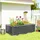 Outsunny Hochbeet Metall 180 x 90 x 57,5 cm Dunkelgrau