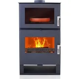 EEK A+ Kaminofen mit Backfach Verso F - 9kW - Schwarz