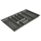 Nobilia Besteckeinsatz 90 x 4,9 x 50 cm Kunststoff grau