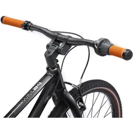 Bikestar Leichtgewicht 9kg Kinder Jugend Fahrrad Aluminium ab 8-9 Jahre | 24 Zoll 8 Gang Shimano Schaltung Ultra Leicht | Schwarz Schwarz