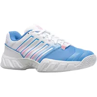 K-Swiss TENNIS Damen Tennisoutdoorschuhe, Silver Lake Blue/White/Orchid, 41 1⁄2