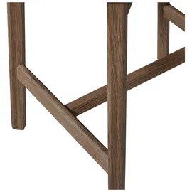 Woood Barhocker Udar - Melange-Stoff Natur, Gestell Braun