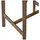 Woood Barhocker Udar - Melange-Stoff Natur, Gestell Braun