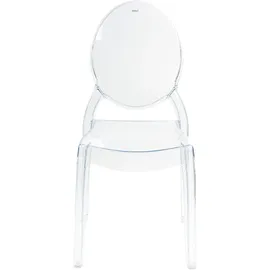 Beliani Esszimmerstuhl 2er Set Transparent