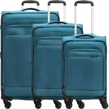 d & n Travel Line 9504 Koffer-Set 3-tlg. polyester/petrol
