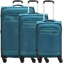 d & n Travel Line 9504 Koffer-Set 3-tlg. polyester/petrol