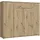 Forte Kombikommode 139,3 x 120,7 x 34,1 cm Beige