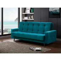 Beautysofa Schlafsofa Nancy BIS mit Schlaffunktion Bettkasten Polstersofa aus