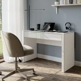 Vicco Annabelle Weiß Hochglanz/Weiß, 110 x 50 cm mit 2 Schubladen, Model 55576 - Weiß