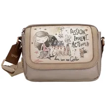 Anekke Hollywood Umhängetasche Polyurethan Beige/Braun/Bronze