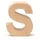 Glorex  Papp-Buchstabe S 17,5 x 5,5 cm