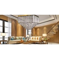 JVmoebel Kronleuchter Modern Kronleuchter Deckenleuchte neu Wohnzimmer Gold, Leuchtmittel wechselbar, Made in Europe weiß