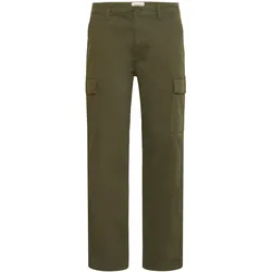 Cargohose BLEND "Cargohose BHNatan", Herren, Gr. 36, Länge 32, grün (forest night), Obermaterial: 98% Baumwolle CO. 2% Elasthan EL., Hosen Cargohose