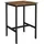VASAGLE Stehtisch quadratisch 60 x 60 x 92 cm Braun/Schwarz