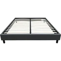 Habitat et Jardin Lattenrost Andy mit Stoffüberzug - 140 x 190 cm - Anthrazitgrau