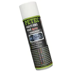 PETEC 73450 Multi UBS Wax Transparent Spray 500ml Schutzfilm Schutzkonservierung