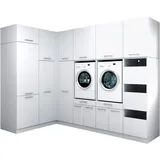 laundreezy Mehrzweckschrank-Set 285 x 238 x 68 cm Weiß