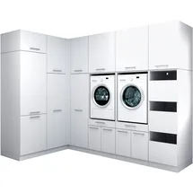 laundreezy Mehrzweckschrank-Set 285 x 238 x 68 cm Weiß