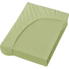 Bella Donna Jersey 90 x 190 - 100 x 220 cm pistazie