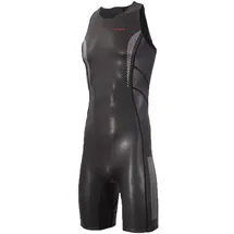 ZONE3 Neoprene Kneeskin Kurzer Neoprenanzug, Schwarz-Rot, M