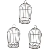 CIYODO 3stücke Dekorativer Vogelkäfig Kerzenhalter Und Blumenständer Für Hochzeiten Und Feste Vintage Deko Für Esstisch Und Garten Romantische Atmosphäre Schaffen