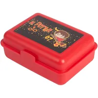 UNITED LABELS Harry Potter Brotdose mit Trennwand 17,5x12,8x6,9 cm, Rot, Lunchbox Quidditch, Brotbox spülmaschinenfest
