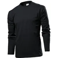 Stedman Comfort-T Long Sleeve Schwarz Baumwolle Small Herren