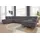 DOMO collection Wohnlandschaft DOMO COLLECTION "Aversa U-Form", schwarz (pepper), B:364cm H:83cm T:201cm, Luxus-Microfaser (100% Polyester);Struktur (100% Polyester);Struktur weich (100% Polyester), Sofas, Wohnlandschaft, wahlweise mit Bettfunktion, frei im Raum stellbar