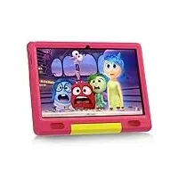 Cheerjoy Kinder Tablet 10 Zoll, Android 13 Tablet für Kinder 3-12, 6GB RAM + 64GB ROM + 128GB SD-Erweiterung, 5000 mAh, WLAN, Bluetooth, Dual-Kamera, Kinder-Tablet mit Schutzhülle - Rosa